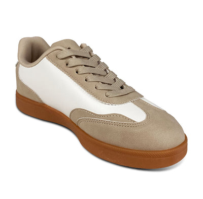 TENIS ASHER BLANCO Y BEIGE