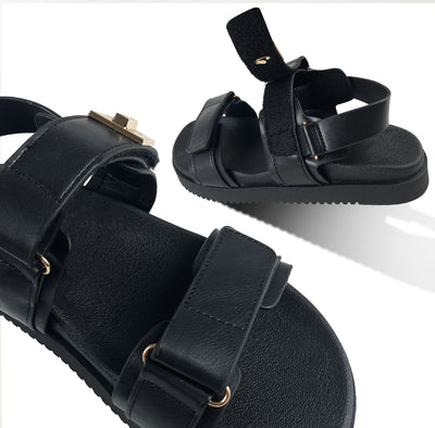 SANDALIAS ARIEL NEGRAS